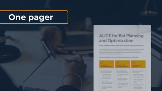 ALICE for Bidding and Tendering