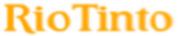 Orange Rio Tinto logo on white background